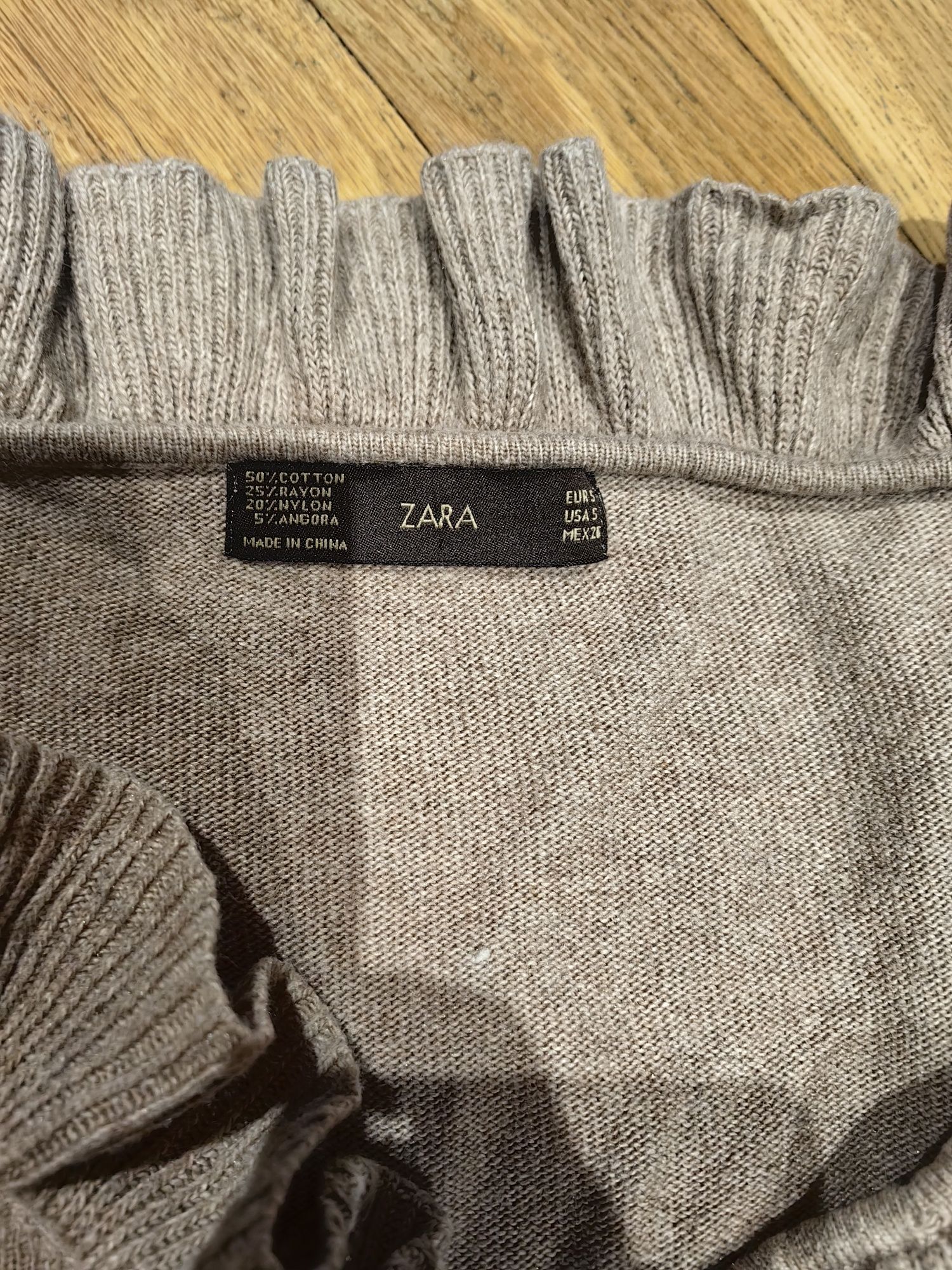 Zara жилетка дънки, блуза