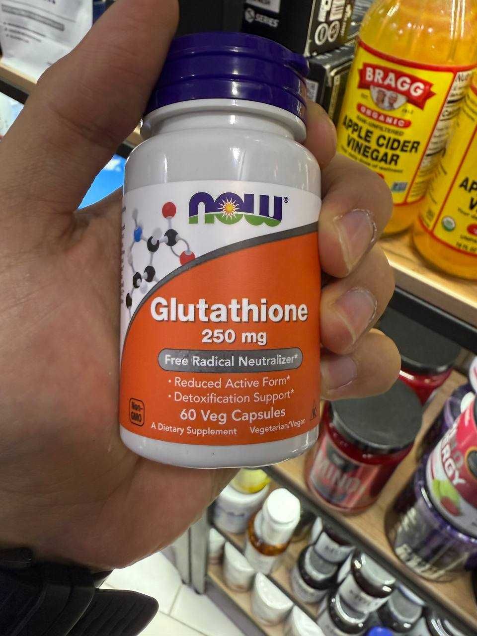 NOW Glutathione 250 mg 60 веганских капсул