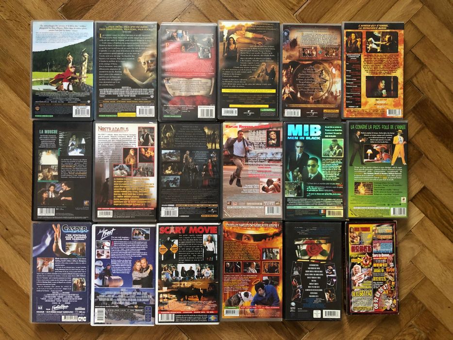 18 buc Casete VHS Filme in Limba Franceza Video Format SECAM