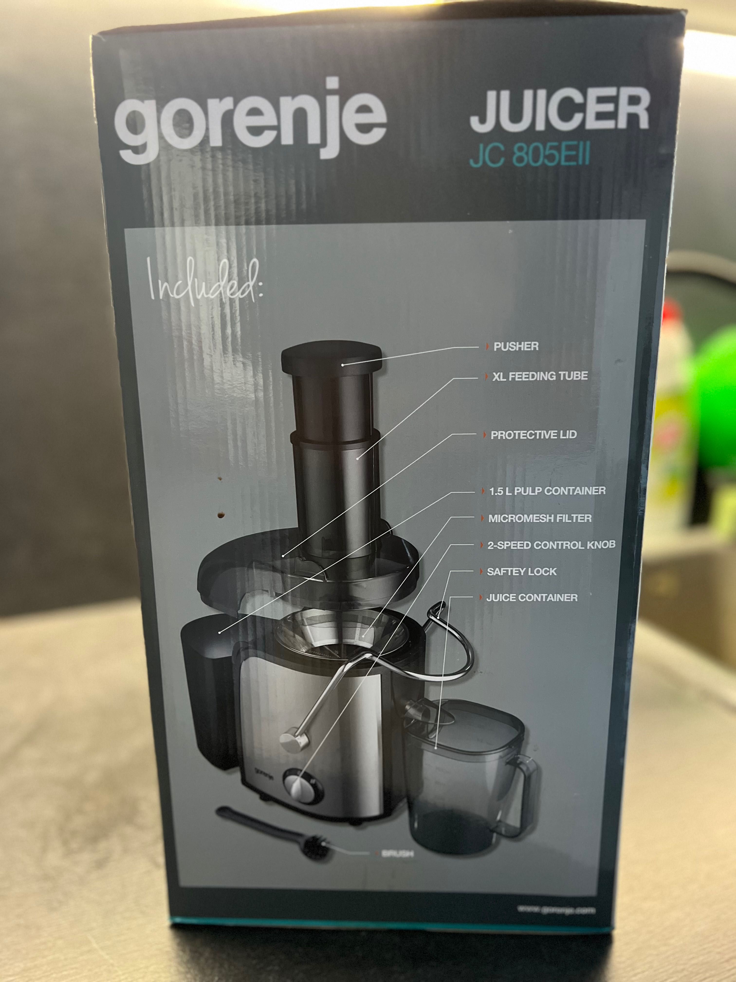 Сокоизстисквачка и Цитруспреса GORENJE JC805E II 1.00 ml, 800 W