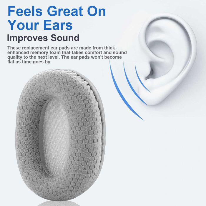 Set 2 bureti pentru casti Razer Opus X - Plasa, Spuma cu memorie