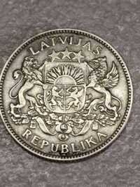 Monedă 1 Lats 1924 Latvia
