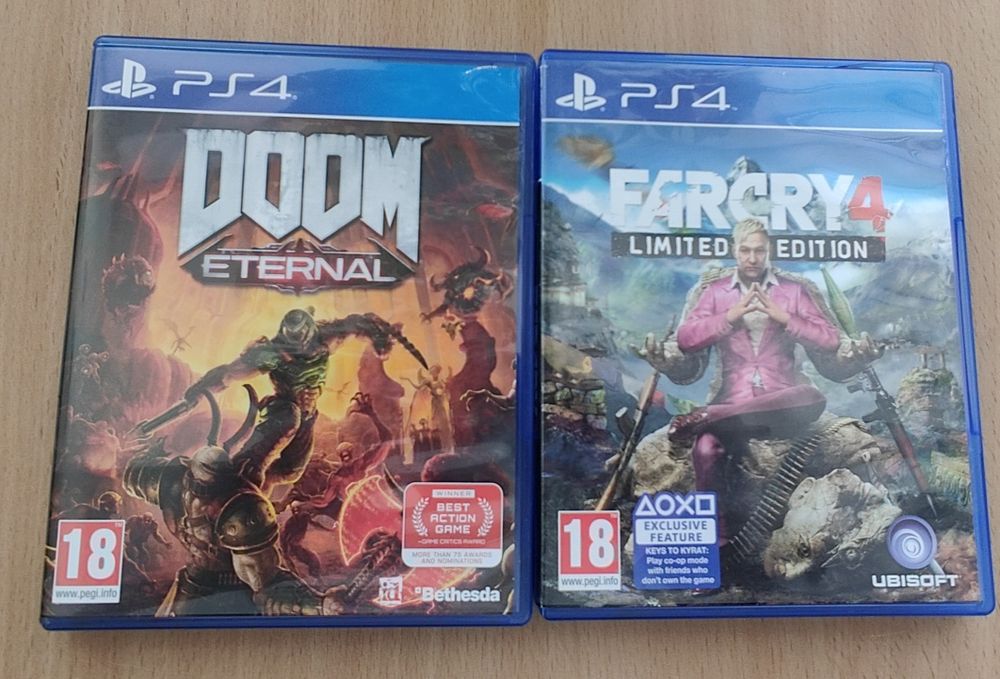 Doom Eternal и Far Cry 4 за ps4