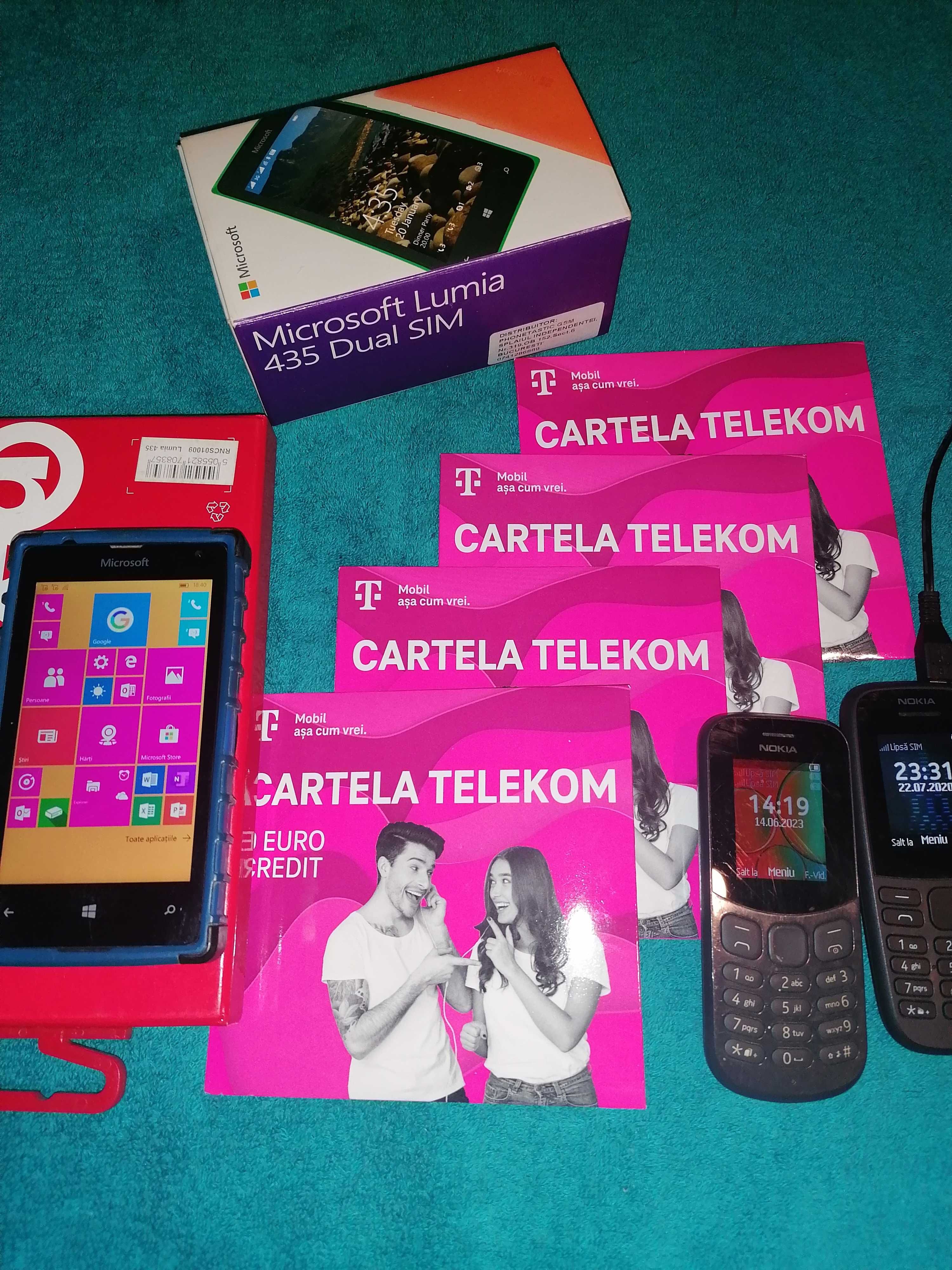Telefon Smartphone Dual SIM Microsoft 435 Lumia si Nokia