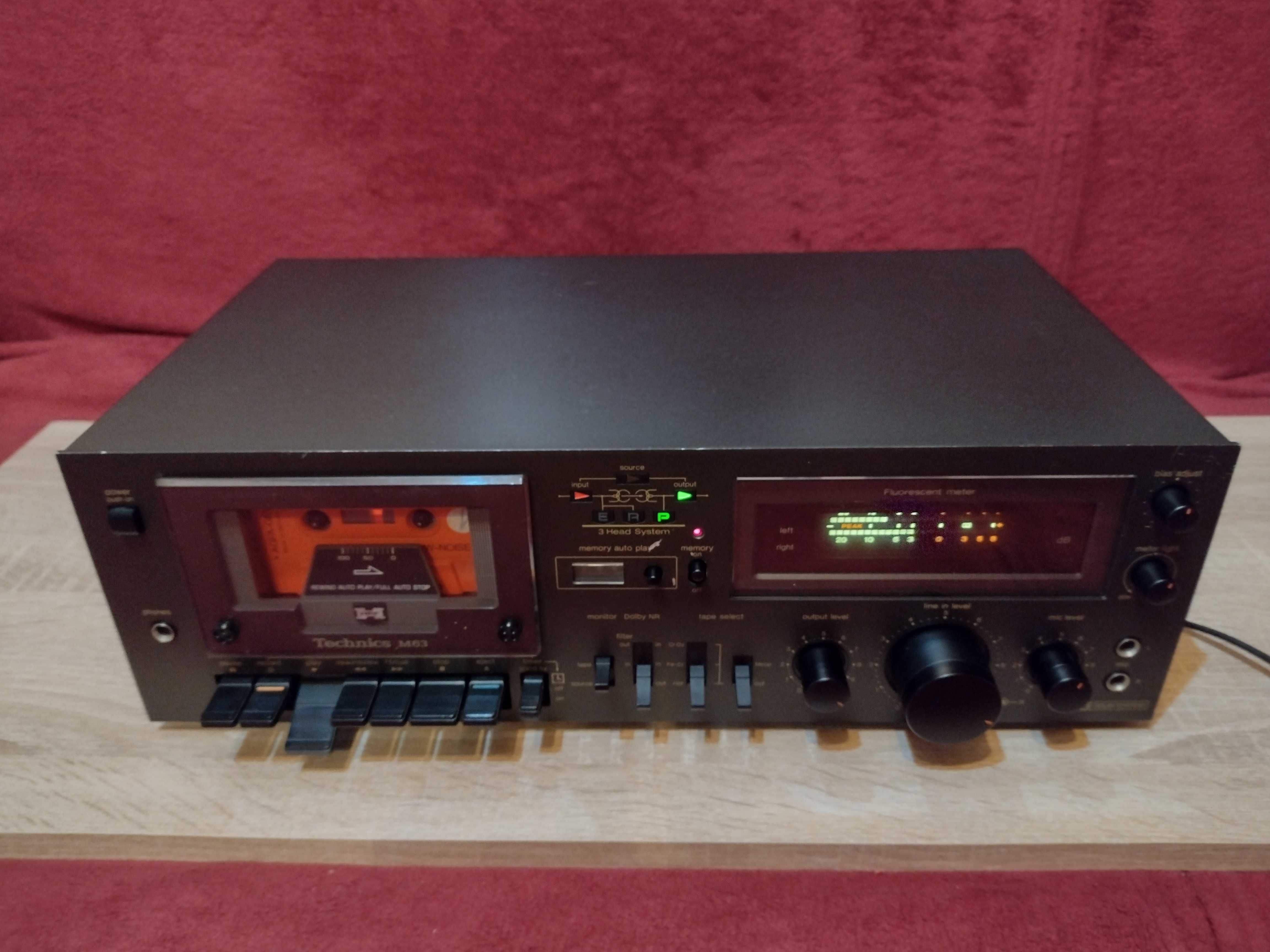 Technics RS-M63 - 3 Head vintage Stereo Cassette Deck