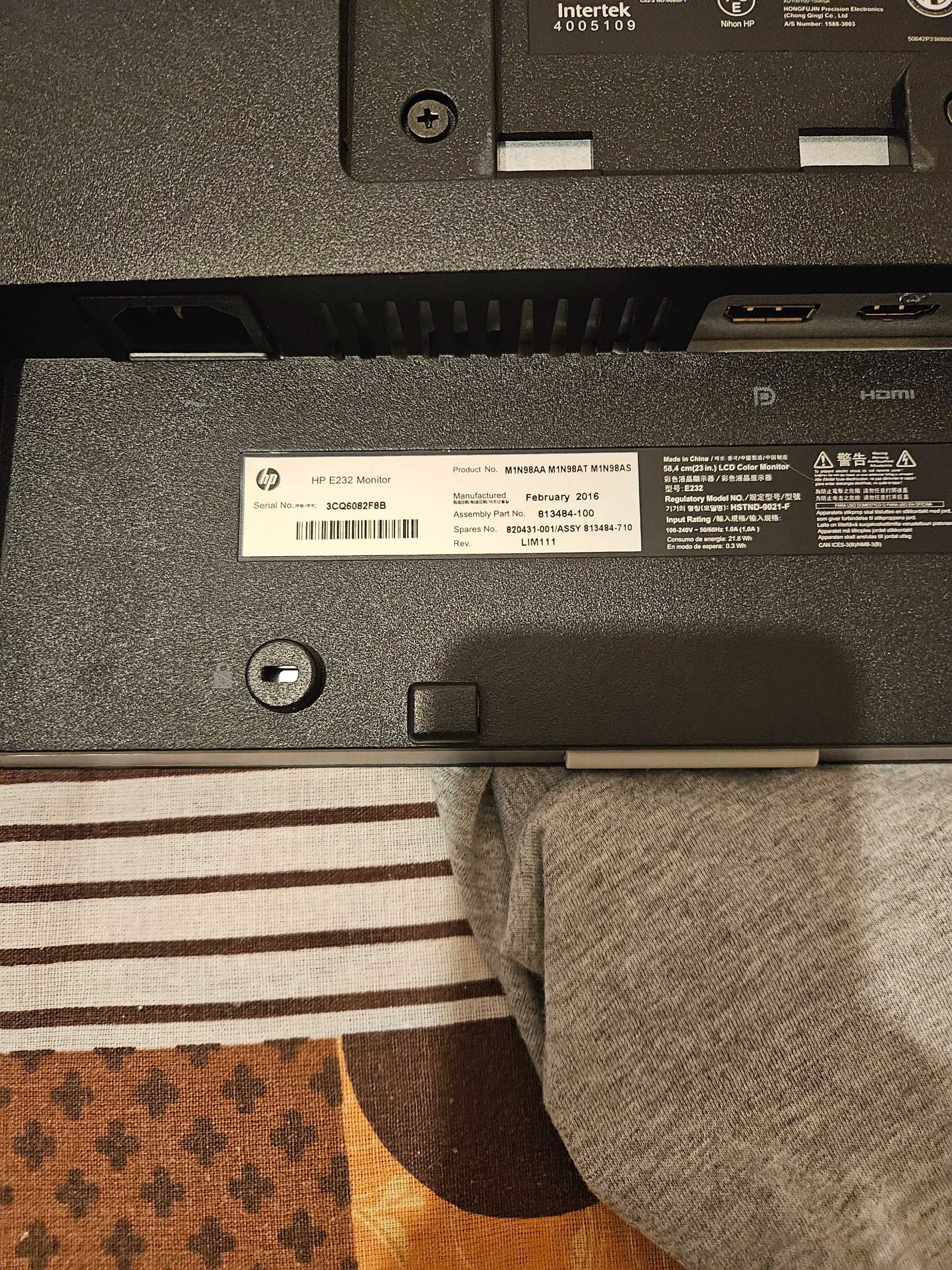 Monitor PC HP 23" 1920/1080