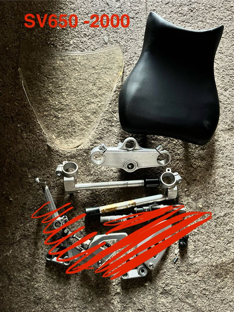 Piese motociclete (Monster 696, SV650, R125, RC/Duke125, Triumph,Kawa)