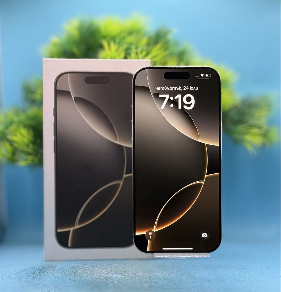 ГАРАНЦИОНЕН!!! Apple iPhone 16 Pro, 512GB, 5G, Natural Titanium
