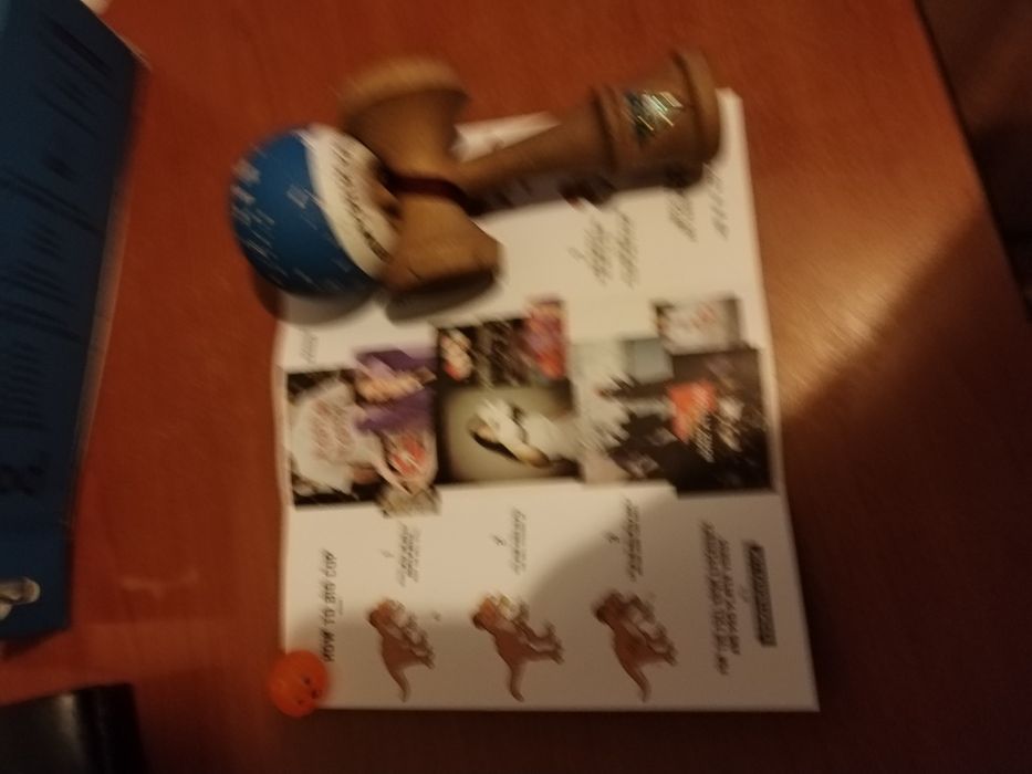 Kendama krom albastra