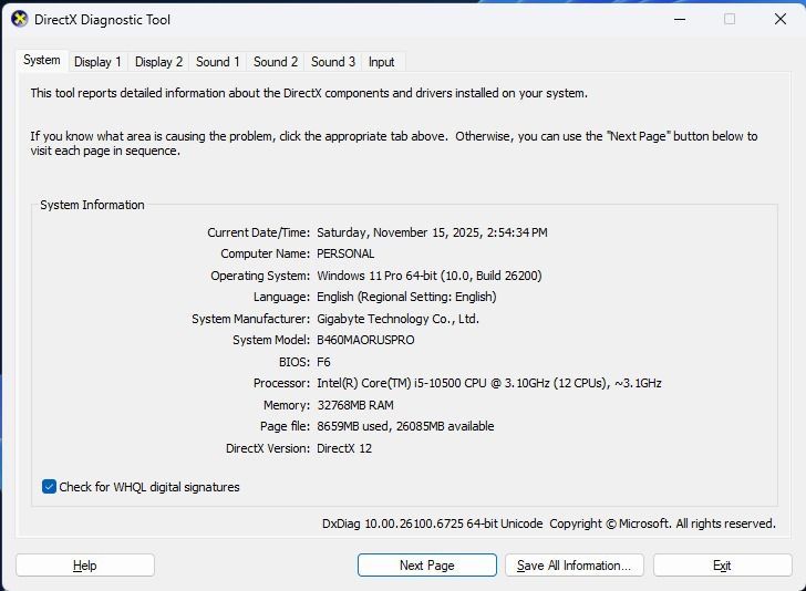 Vand PC gaming I5 10500, RTX 3060ti aorus