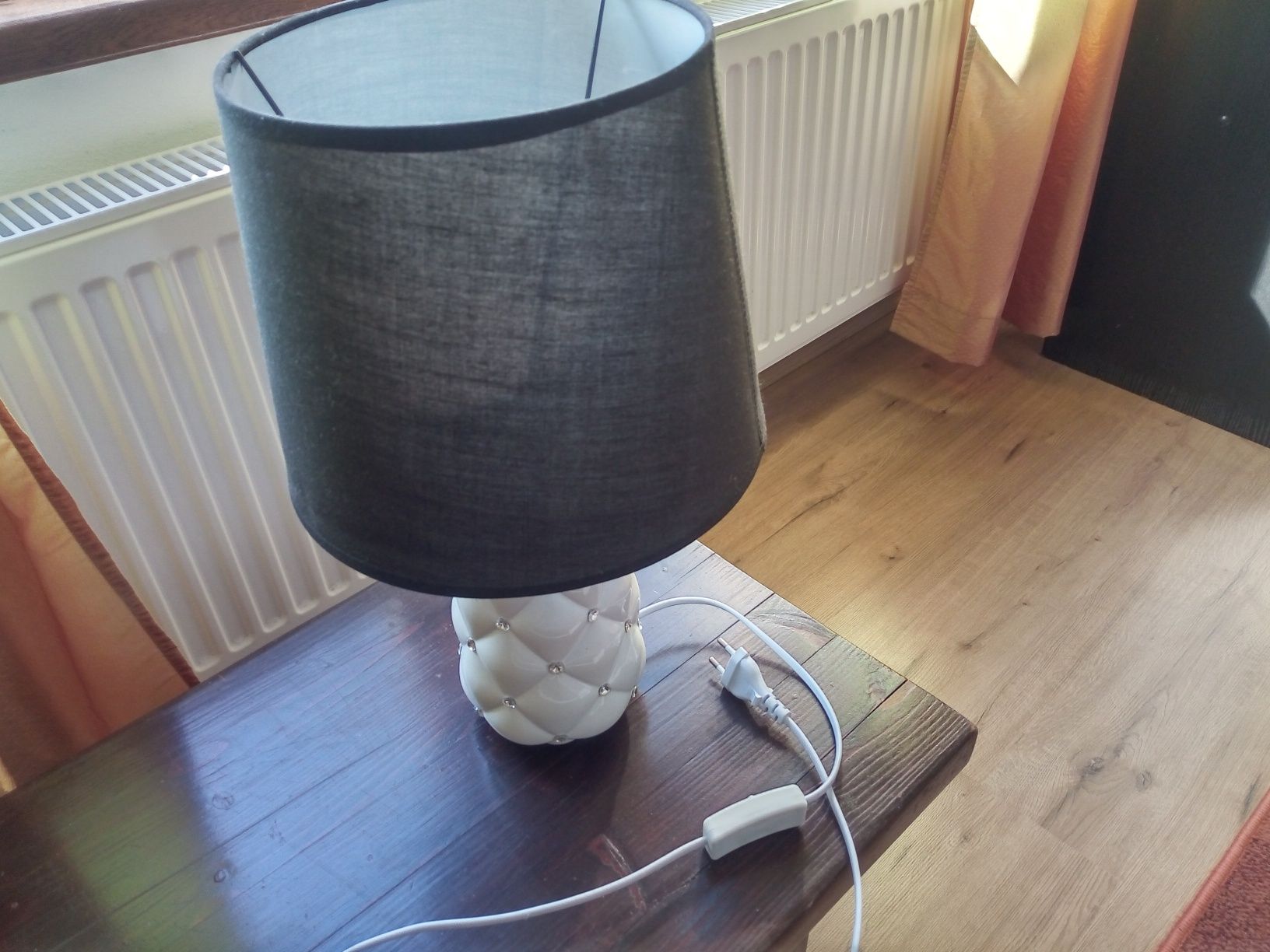 Lampa veioza abajur negru