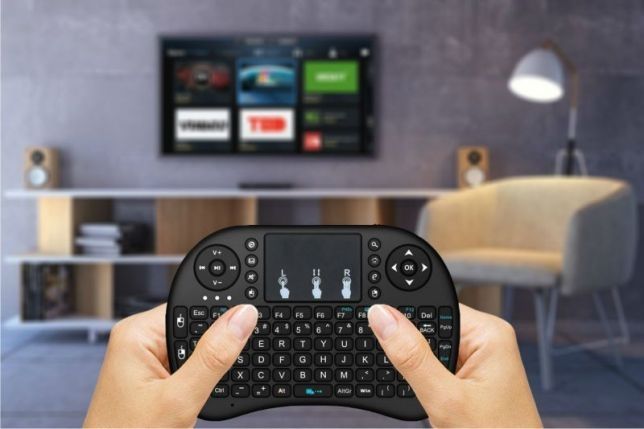 Безжична мини клавиатура, мишка, тъчпад (Mini Wireless Keyboard) TV Bo