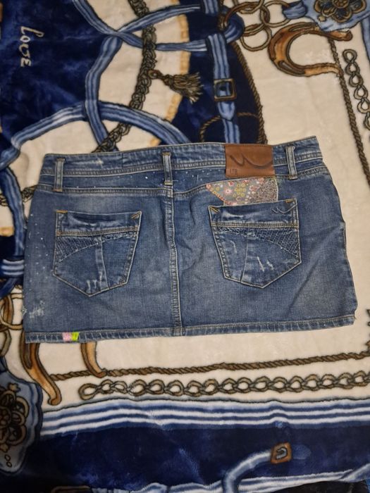 Джинсовая юбка .