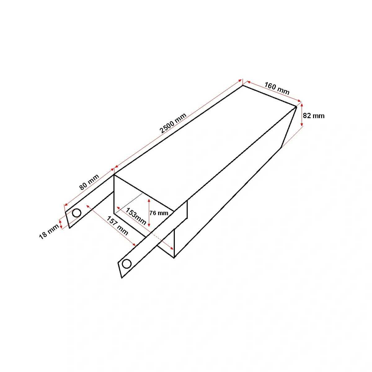 Prelungitoare lame 2,5m pentru motostivuitor 3 Tone