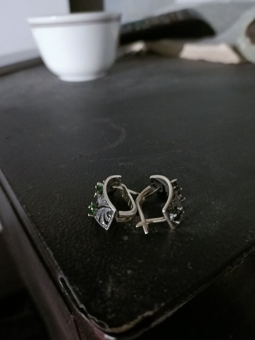 Cercei eleganți vintage de argint