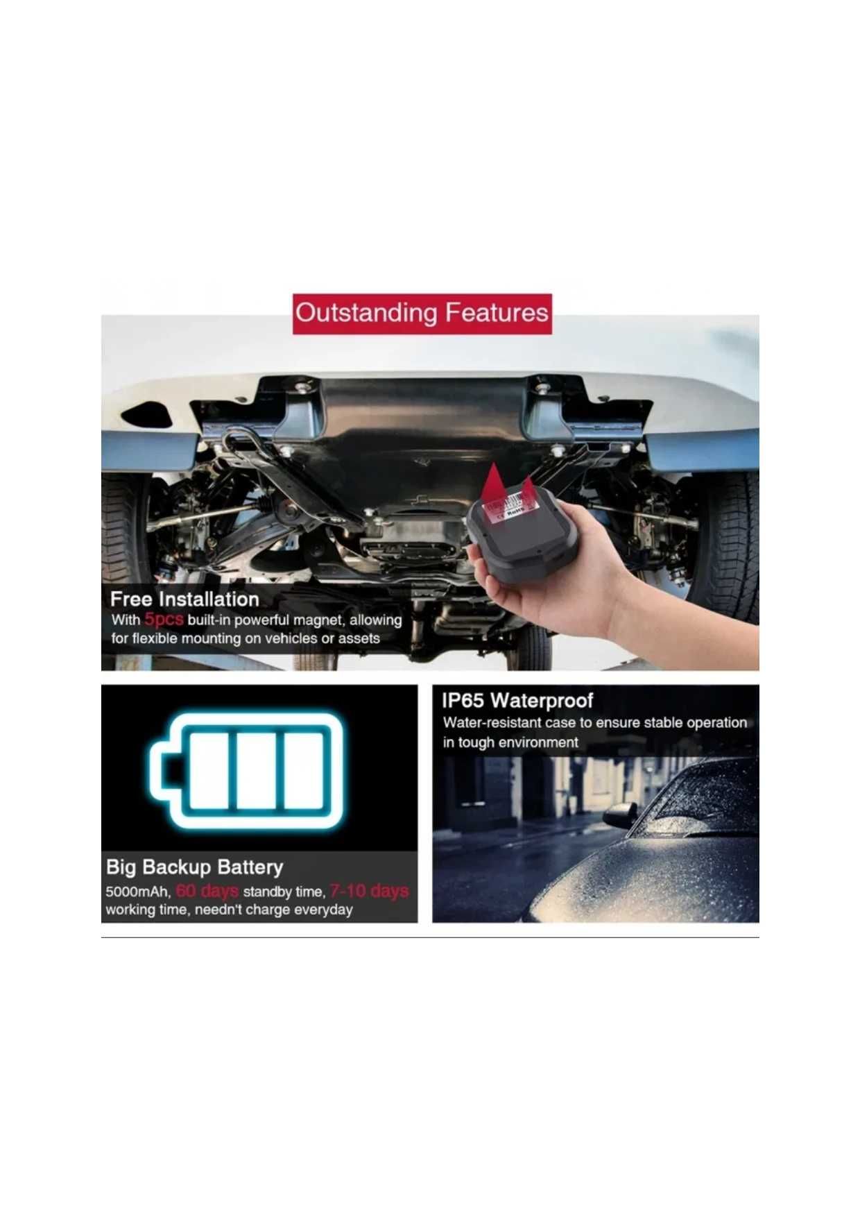 Gps tracker 4G auto moto magnet microfon localizare urmarire alarma