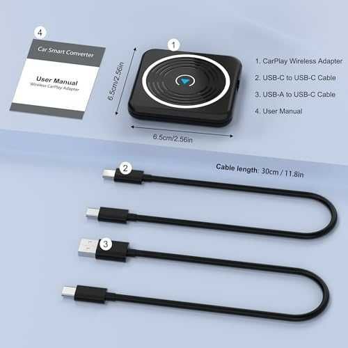 Нов Бърз и Стабилен Безжичен CarPlay Адаптер за iPhone и Автомобили