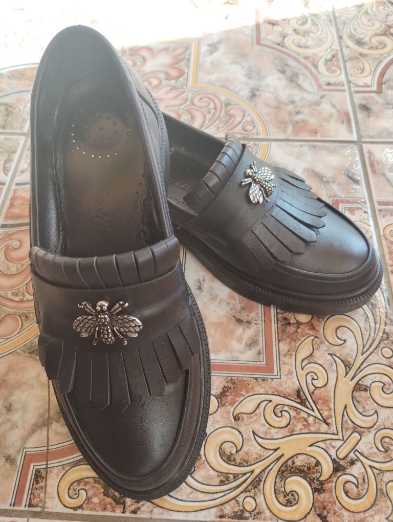 Pantofi dama casual piele naturala