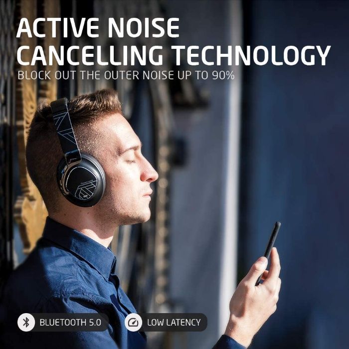 Разопаковани PowerLocus Bluetooth Active Noise Cancelling Слушалки