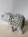 Bibelou elefant vintage cu pui