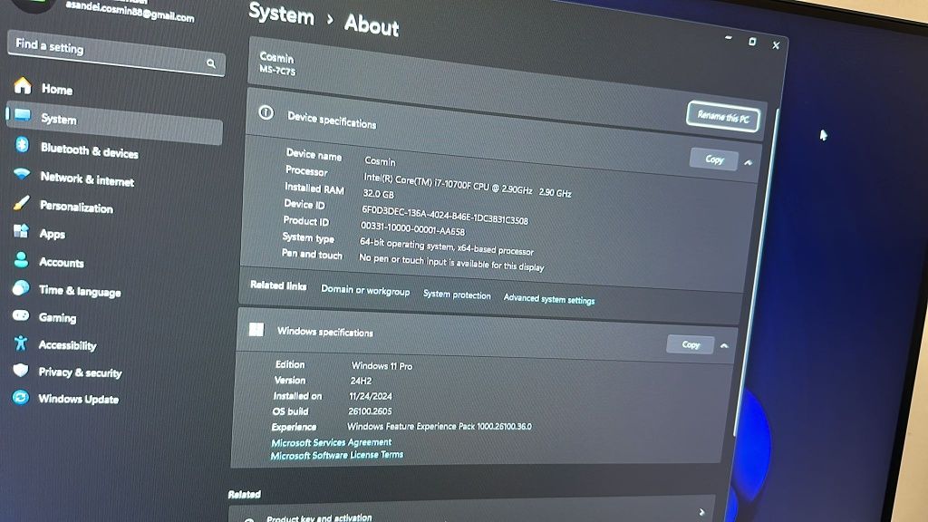 Vand pc gaming i7 10th 3080,periferice logitech monitor acer predator