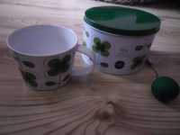 луксозен комплект чаша,цедка и кутия за чай Sagaform Теа