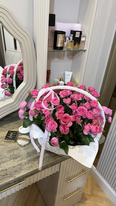 Корзина цветов новые