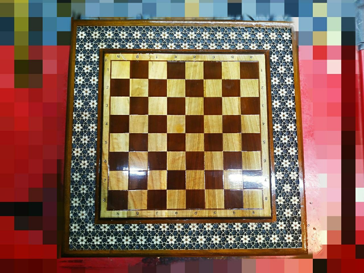 Деревянный шахмат, с шкавчиком