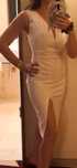 Rochie alba mulata decoltata