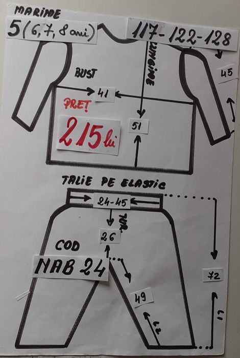 Costum popular pentru copii 7-8-9-10 ani