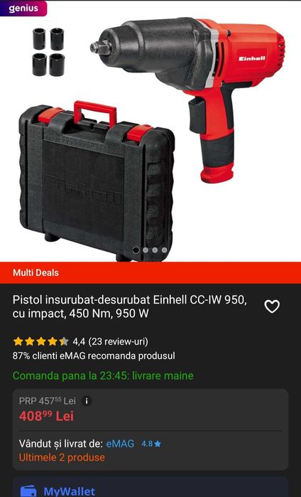 Masina da insuribat cu impact