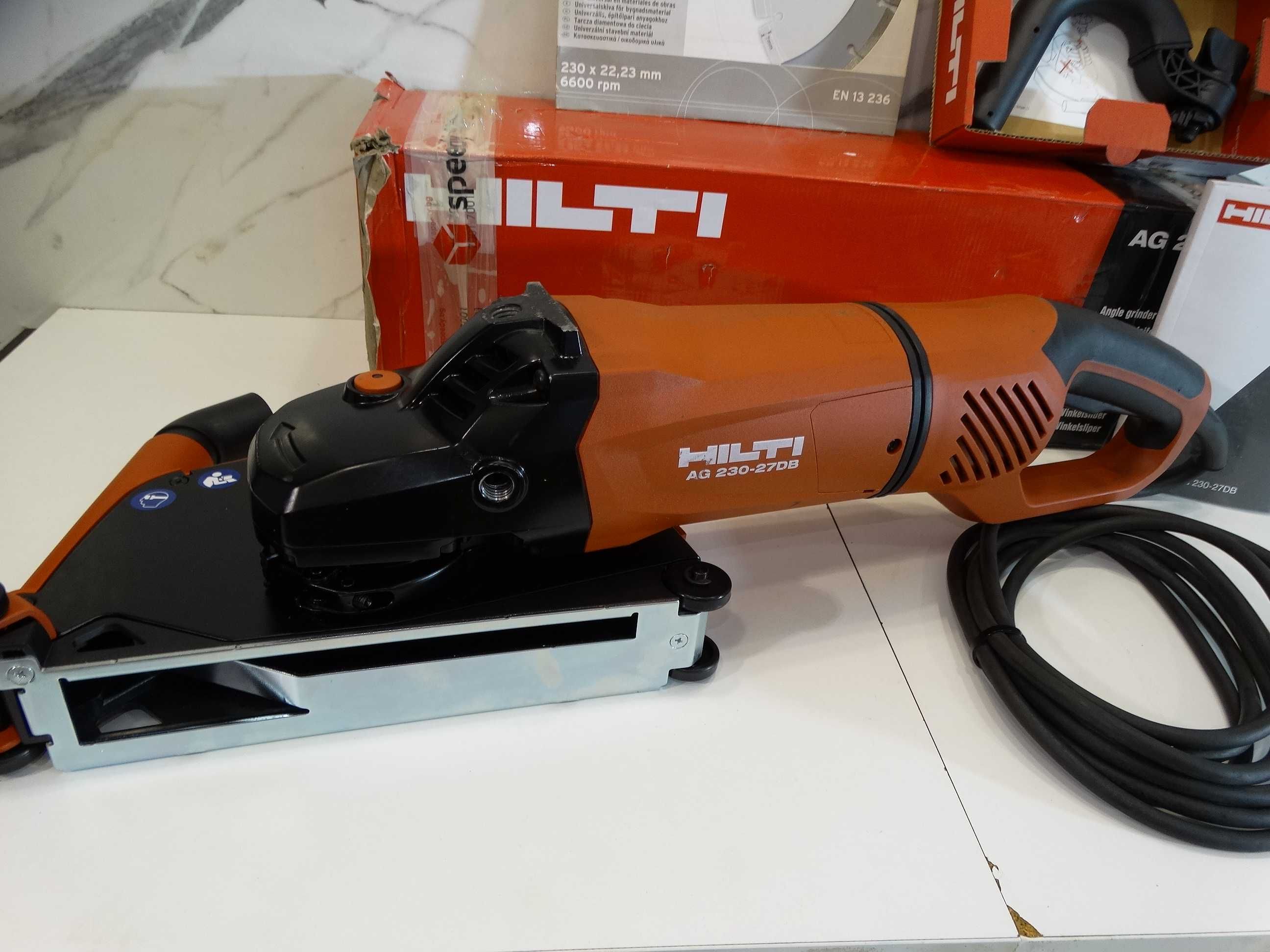 2024 - Hilti AG 230 - 27DB + DC - EX 230 - Корав шлайф + прахова глава