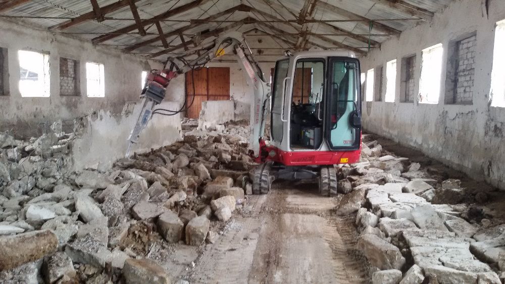 Inchiriez miniexcavator  si dumper pentru sapaturi,demolari,foreza ...