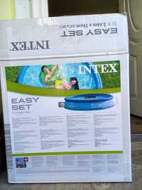 Надуваем басейн Intex Easy Set 366 x 76 см