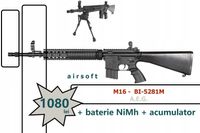 Pusca M16 BI-5281M A.E.G. carabina DBY airsoft cu baterie & acumulator