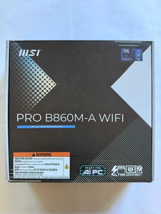 Placa de baza MSI Pro B860M-A Wifi ! SIGILATA + Garantie !
