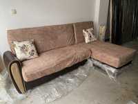 Разтегателен Ъглов диван в добро състояние 235x120