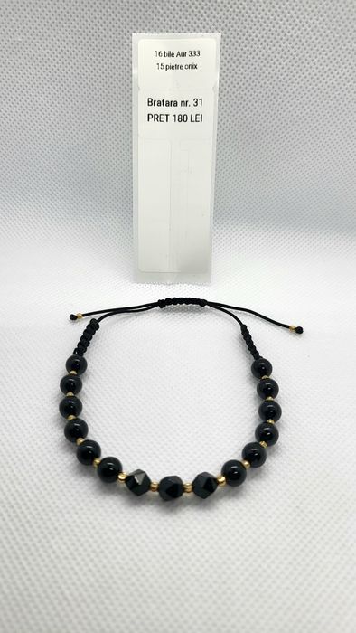 Bratari tip shamballa, cu pietre semipretioase, aur sau argint