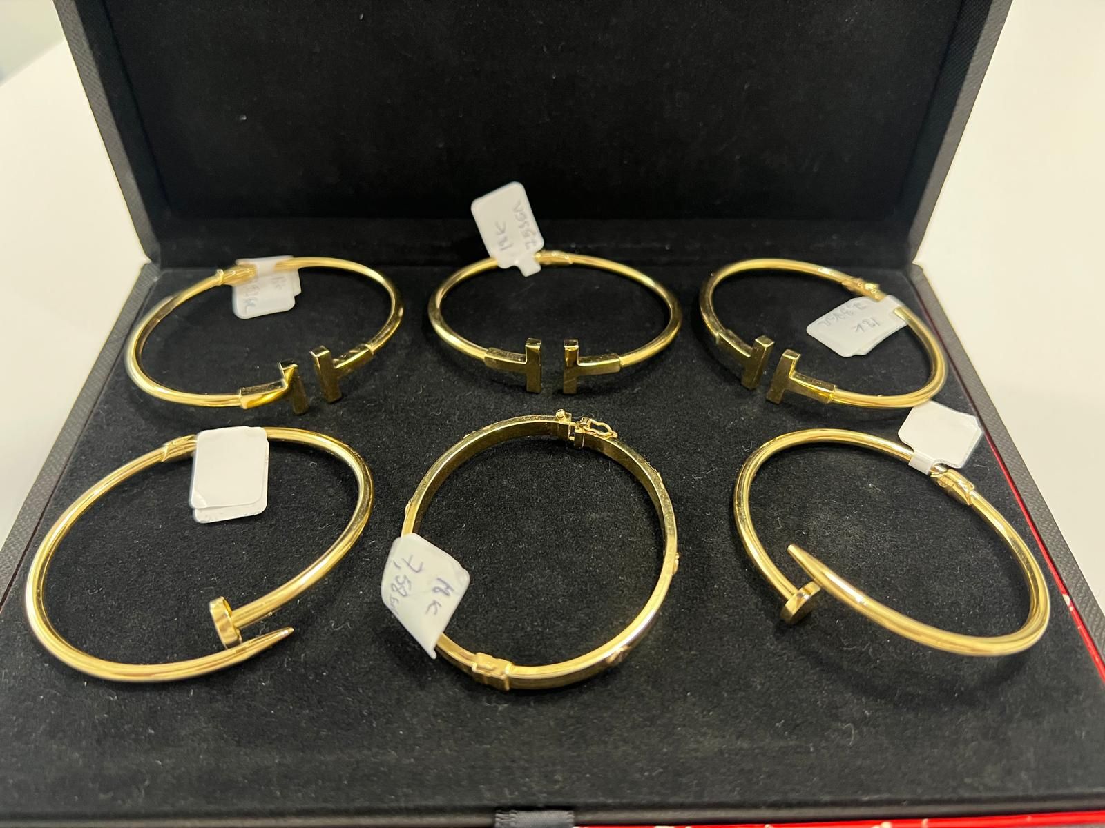 Bratari set 6 bucati de 18k provenienta Kuweit