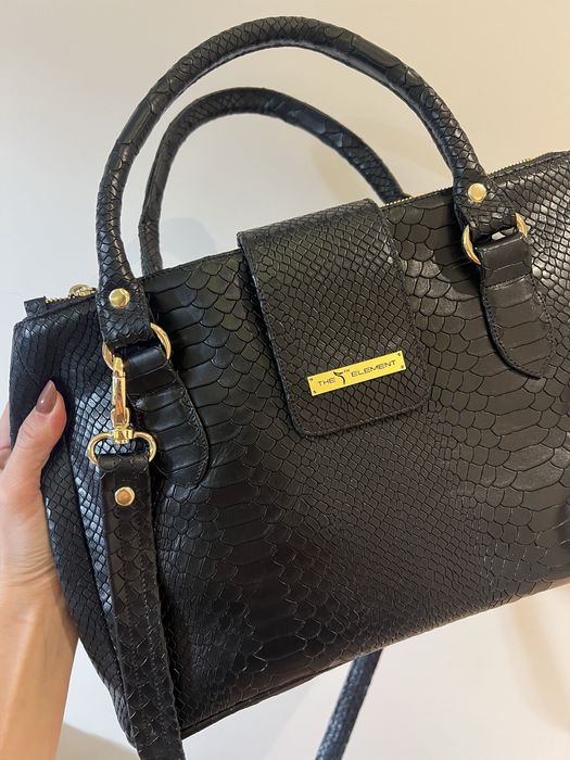 Geantă 5th Element piele tip șarpe