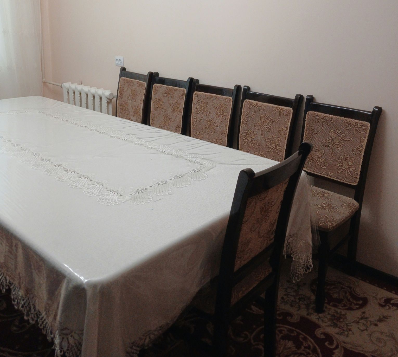 Стол 1,2'x2,5 + 10 стульев б/у
