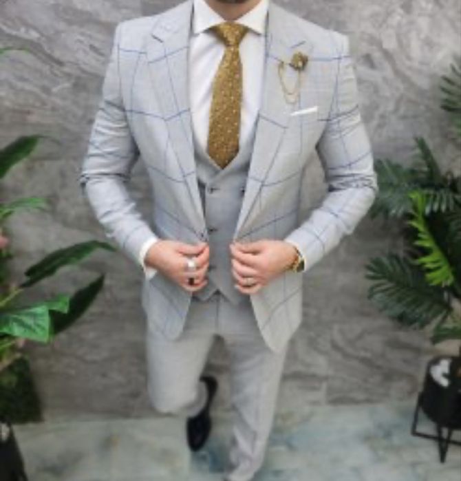 Costum elegant slim-barbati nou