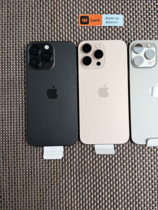 НОВ! *ЛИЗИНГ* iPhone 16 Pro Max 256Gb Black / Natural / Desert Titani