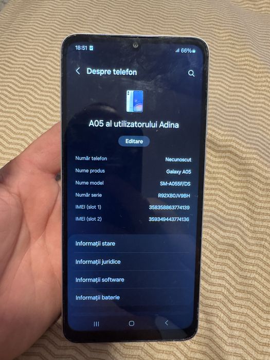 Samsung a05 stare perfecta