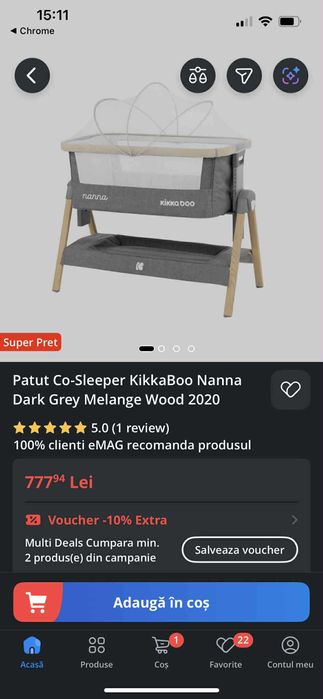 Patut cosleeping Kikkaboo Nanna