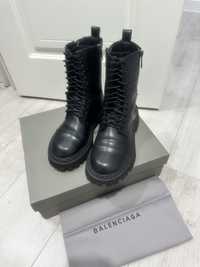 Кожанные ботинки Balenciaga