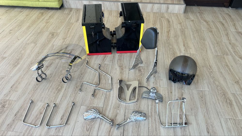 Șa Scaun Dragstar XVS  Clasic Sissybar Crash Bar Genti Casca Portbagaj