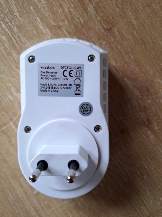 Detector gaze Nedis - senzor scurgeri gaz metan si Gpl, alarma sonora