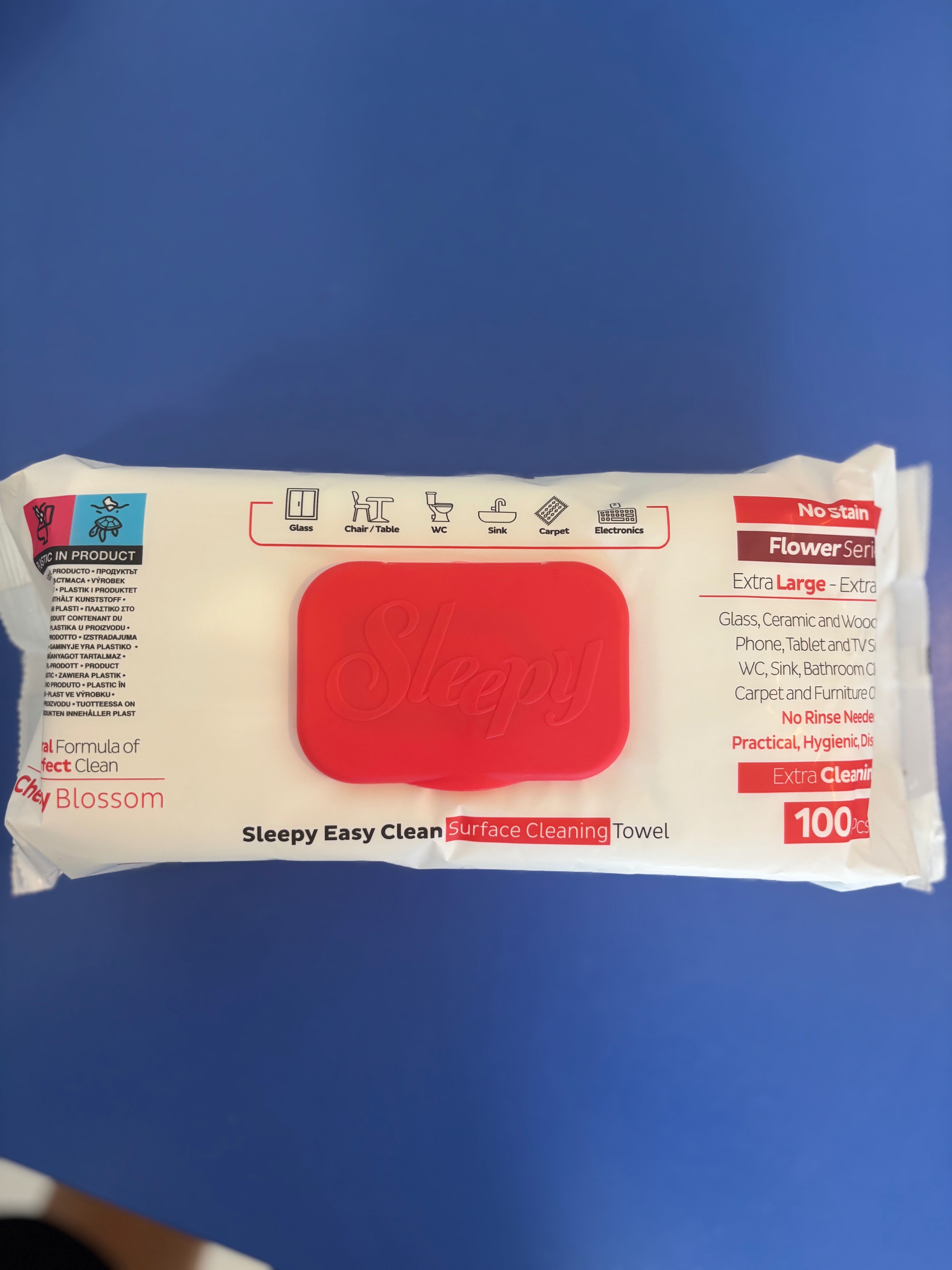 Мокри кърпи Sleepy Easy Clean – 100 бр. за повърхности