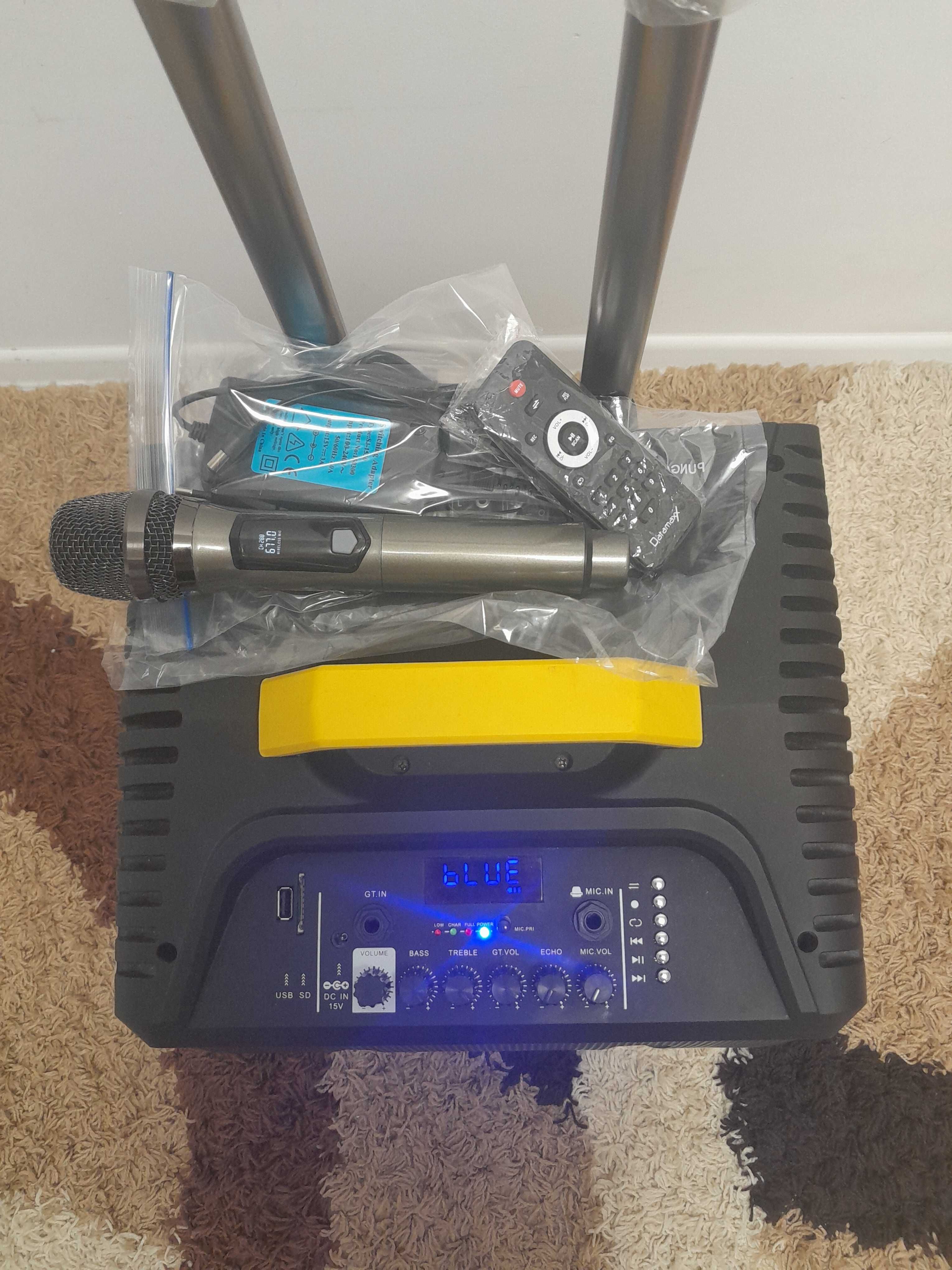 Boxa Karaoke 120W High Quality + Microfon wireless UHF